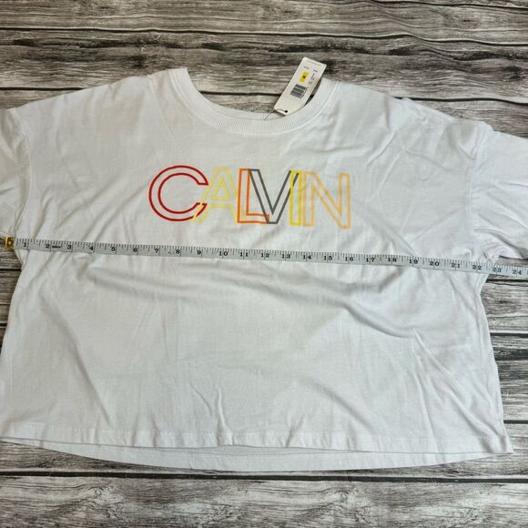 Calvin Klein CK Performance Women's Causal Athletic Shirt White M Med Medium NWT - Picture 12 of 14